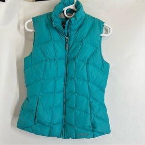 Eddie Bauer puffer down vest blue XS